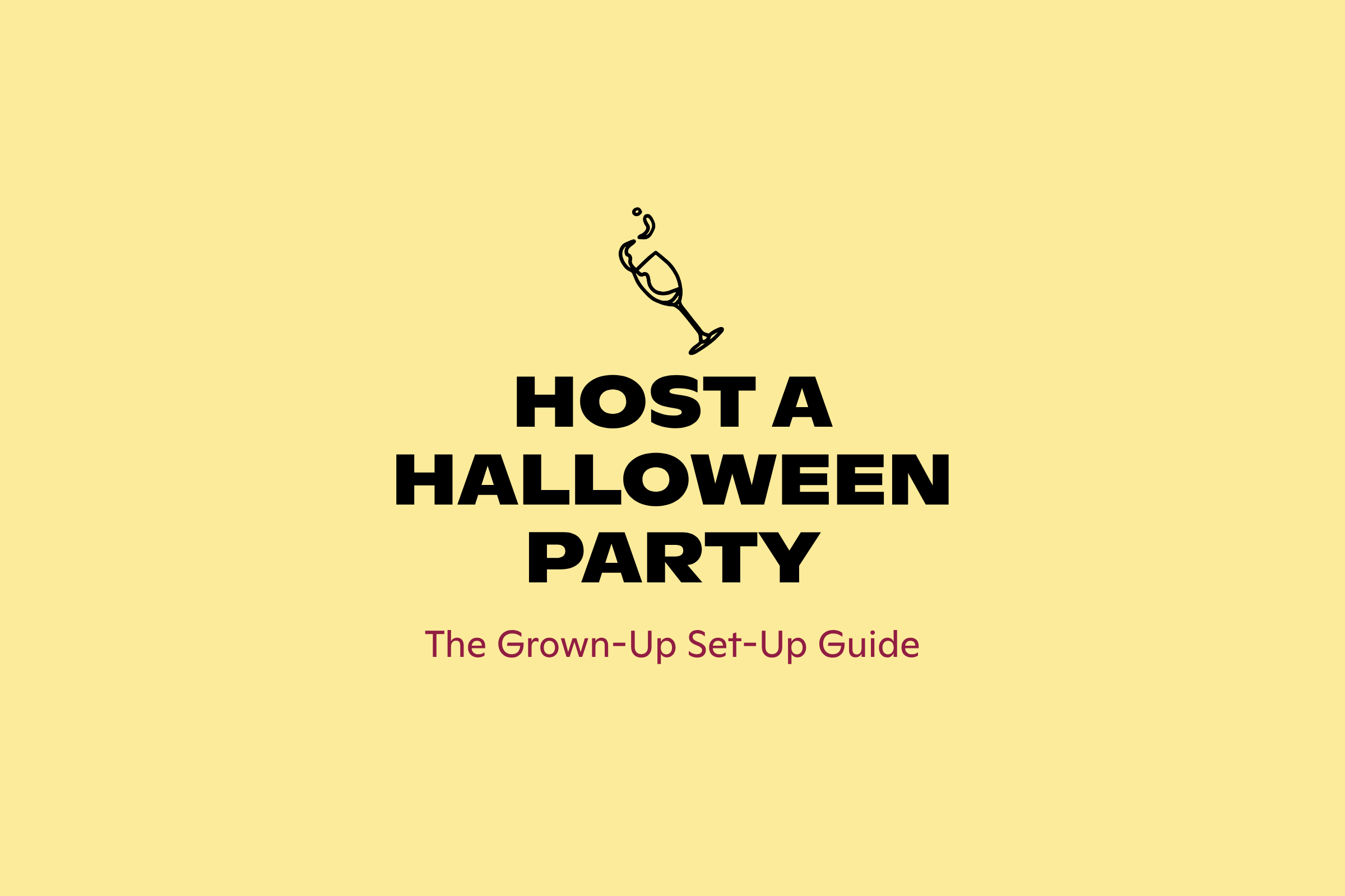 Halloween party hosting set-up, from Good Cheese