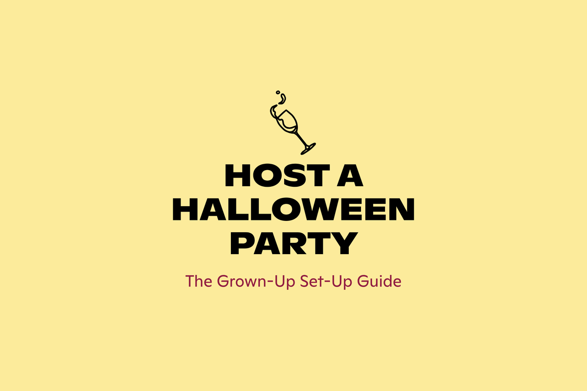 Halloween party hosting set-up, from Good Cheese