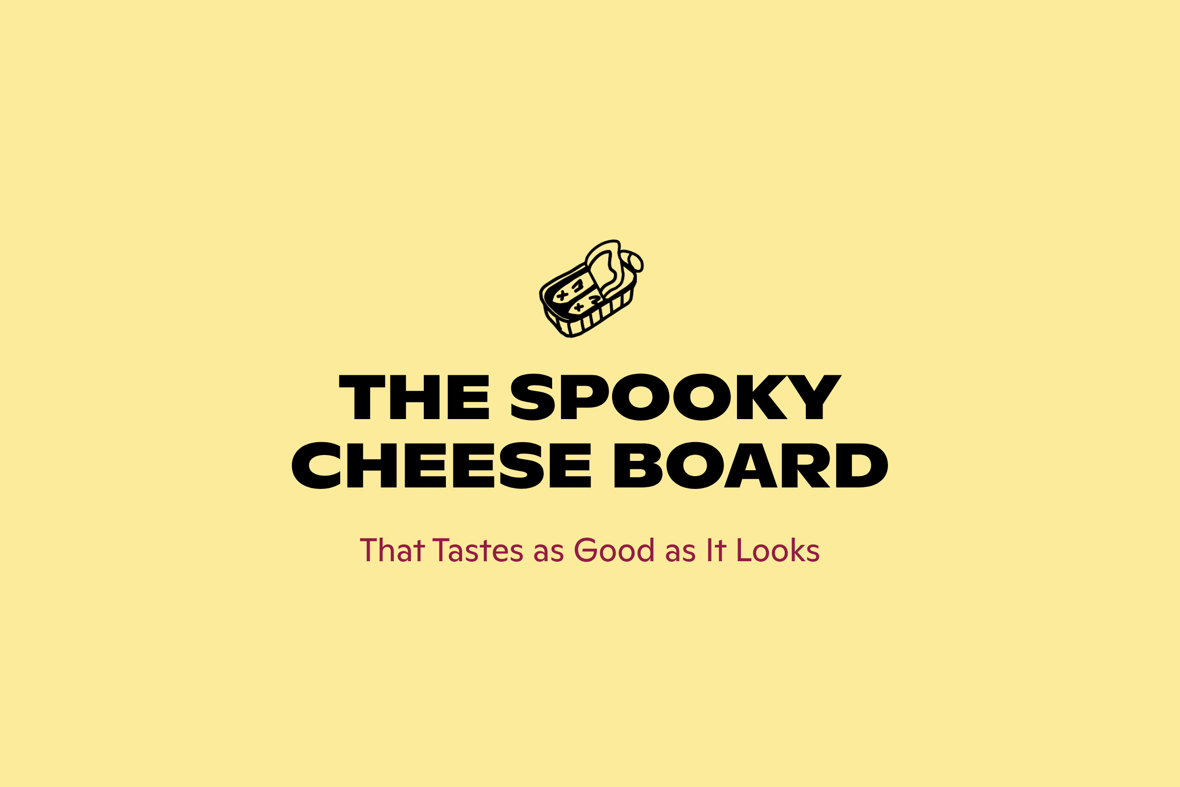 A spooky Halloween cheese board, from Good Cheese