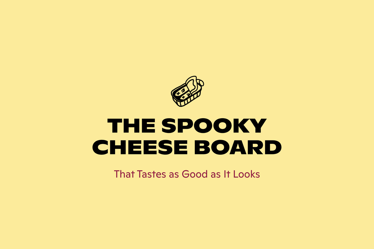 A spooky Halloween cheese board, from Good Cheese