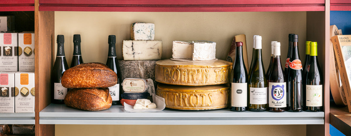 The Good Cheese shop counter in East Chinatown, Toronto